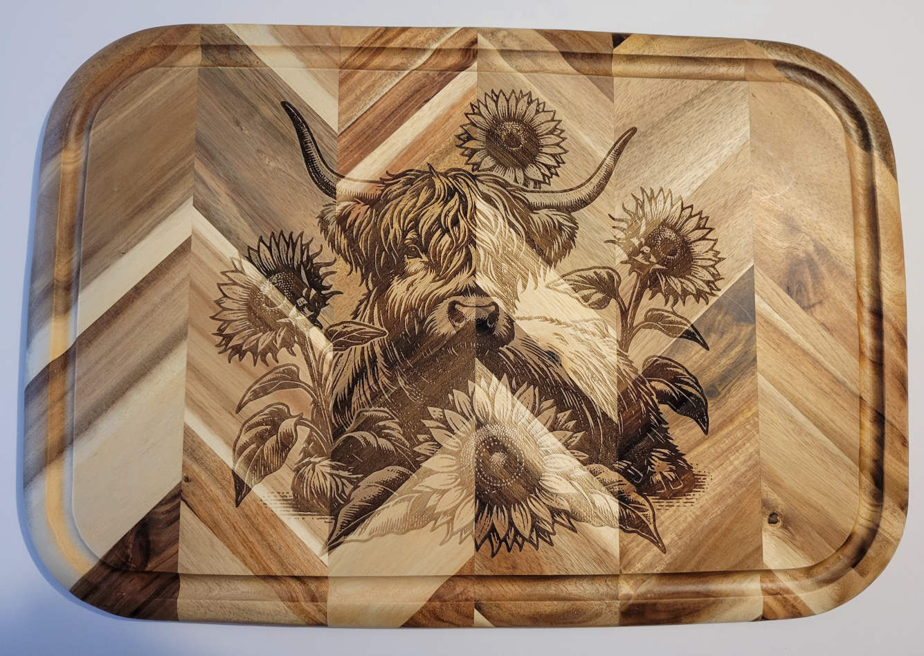 Highland Cow Cutting Board