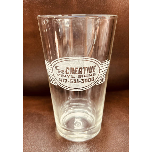 Engraved Glass Cup