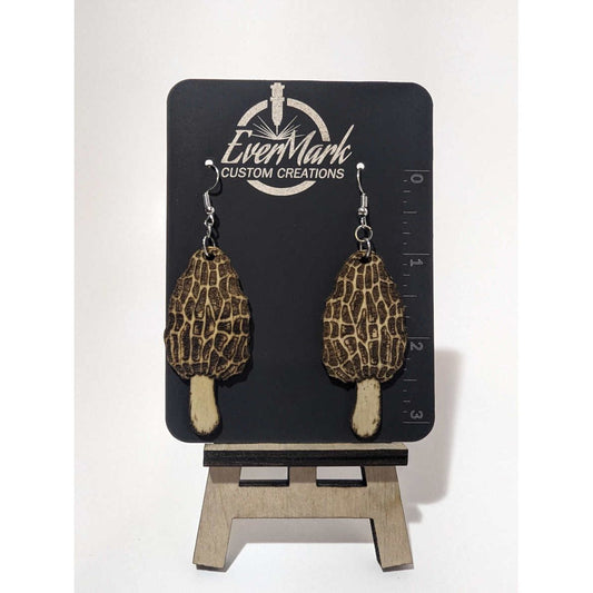 Morel Mushroom Earrings