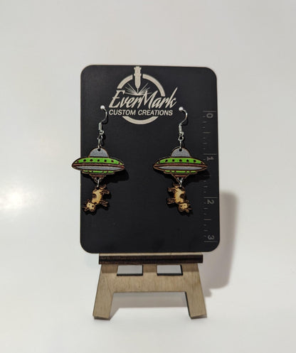 Cow Abduction Earrings