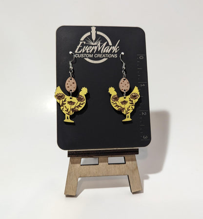 Chicken Earrings