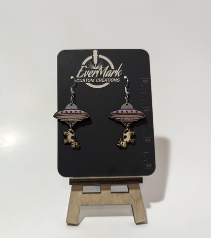 Cow Abduction Earrings